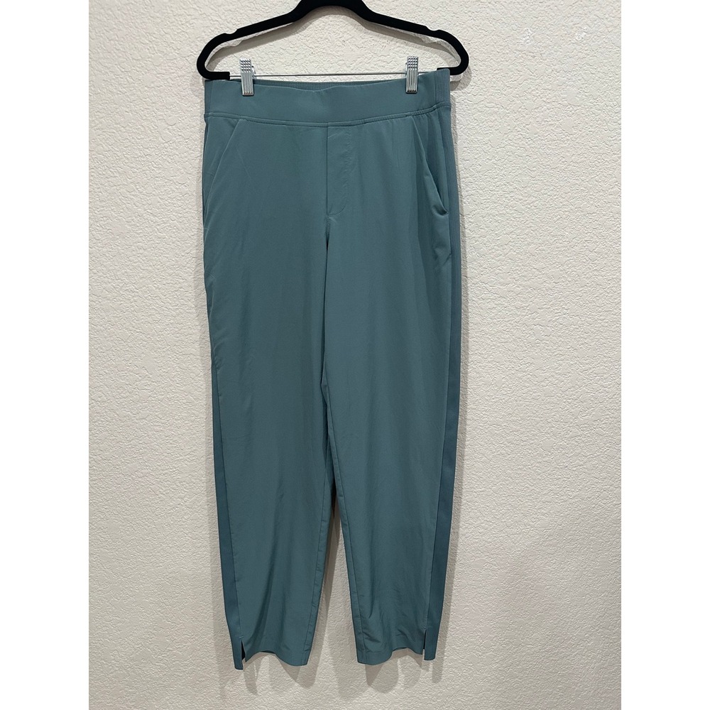 Athleta Brooklyn Ankle Pants Womens 6 Teal Blue Green Tapered Stretch Travel
